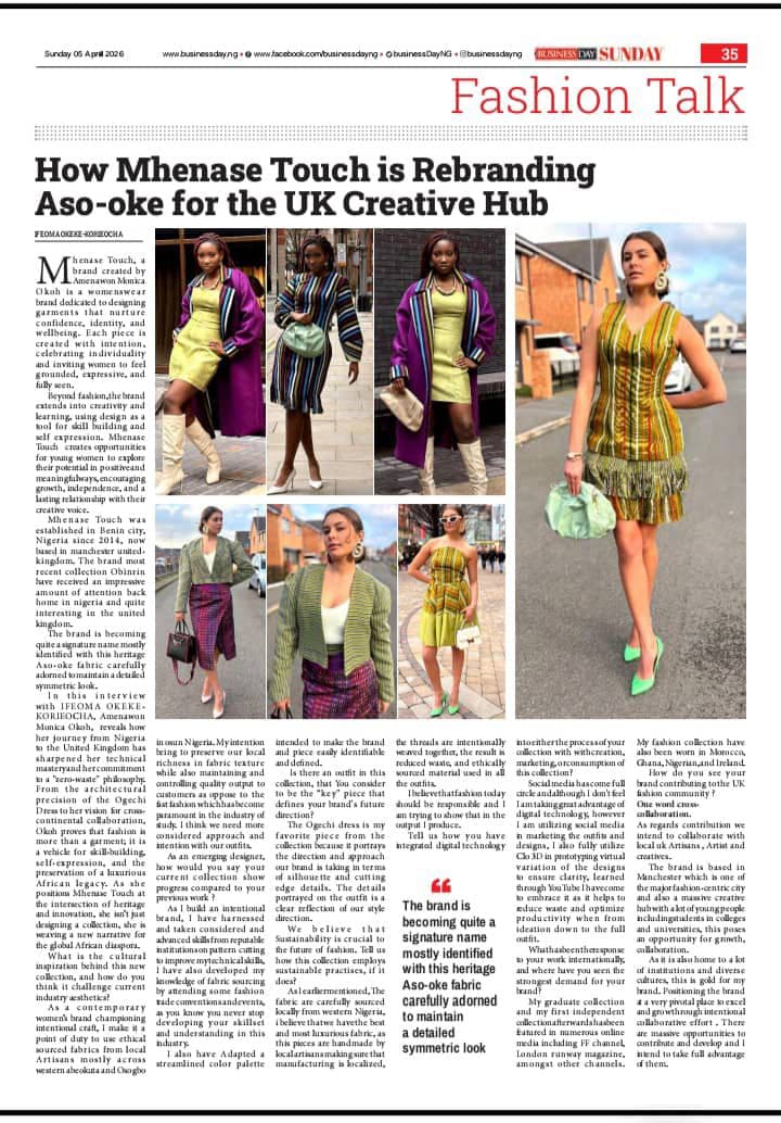 How Mhenase Touch is Rebranding Aso-oke for the UK Creative Hub